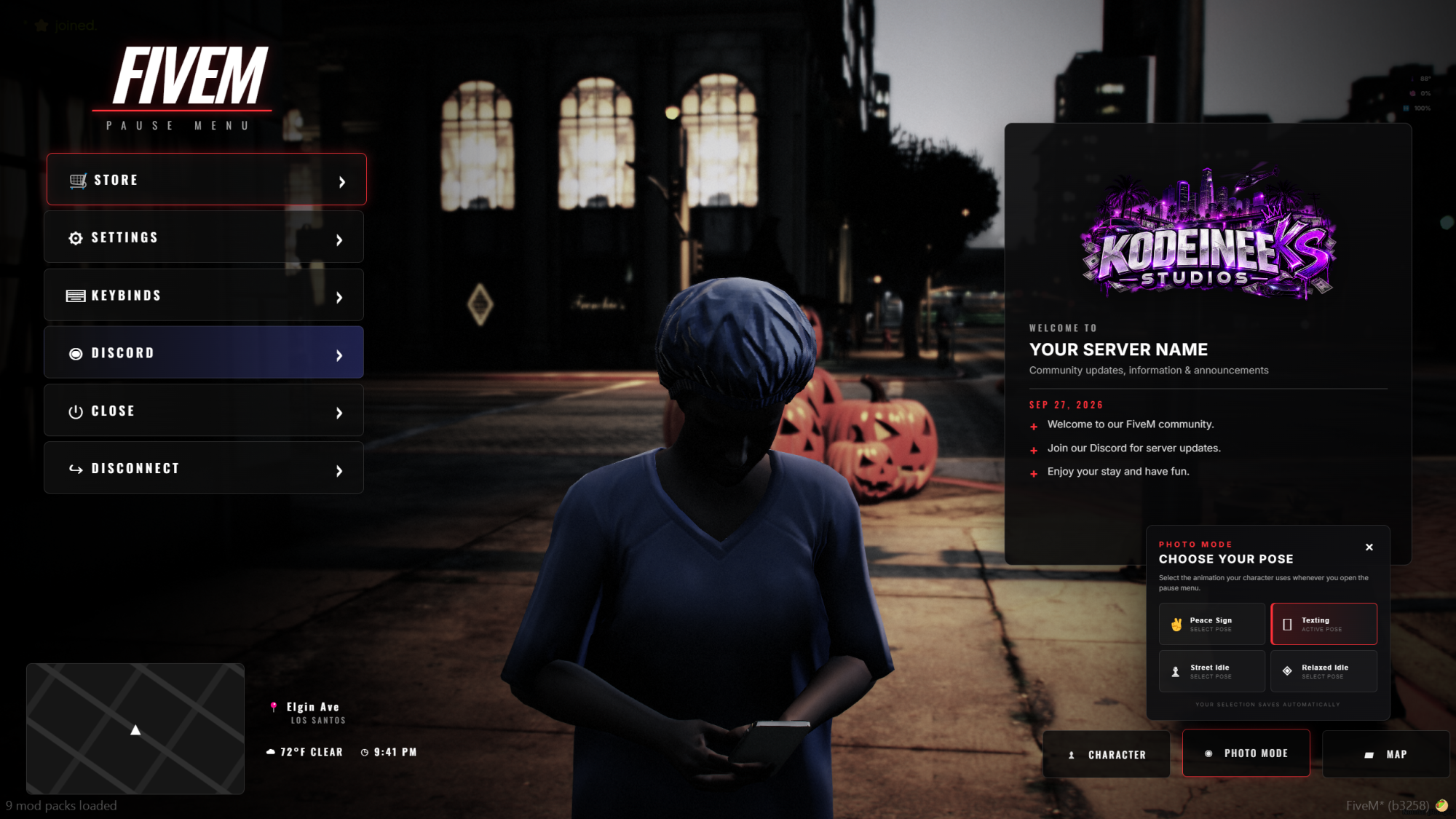 Advanced Pause Menu [ESX/QB/QBOX]