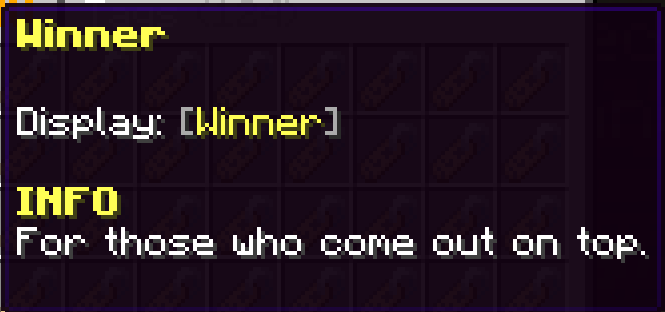 Winner Tag
