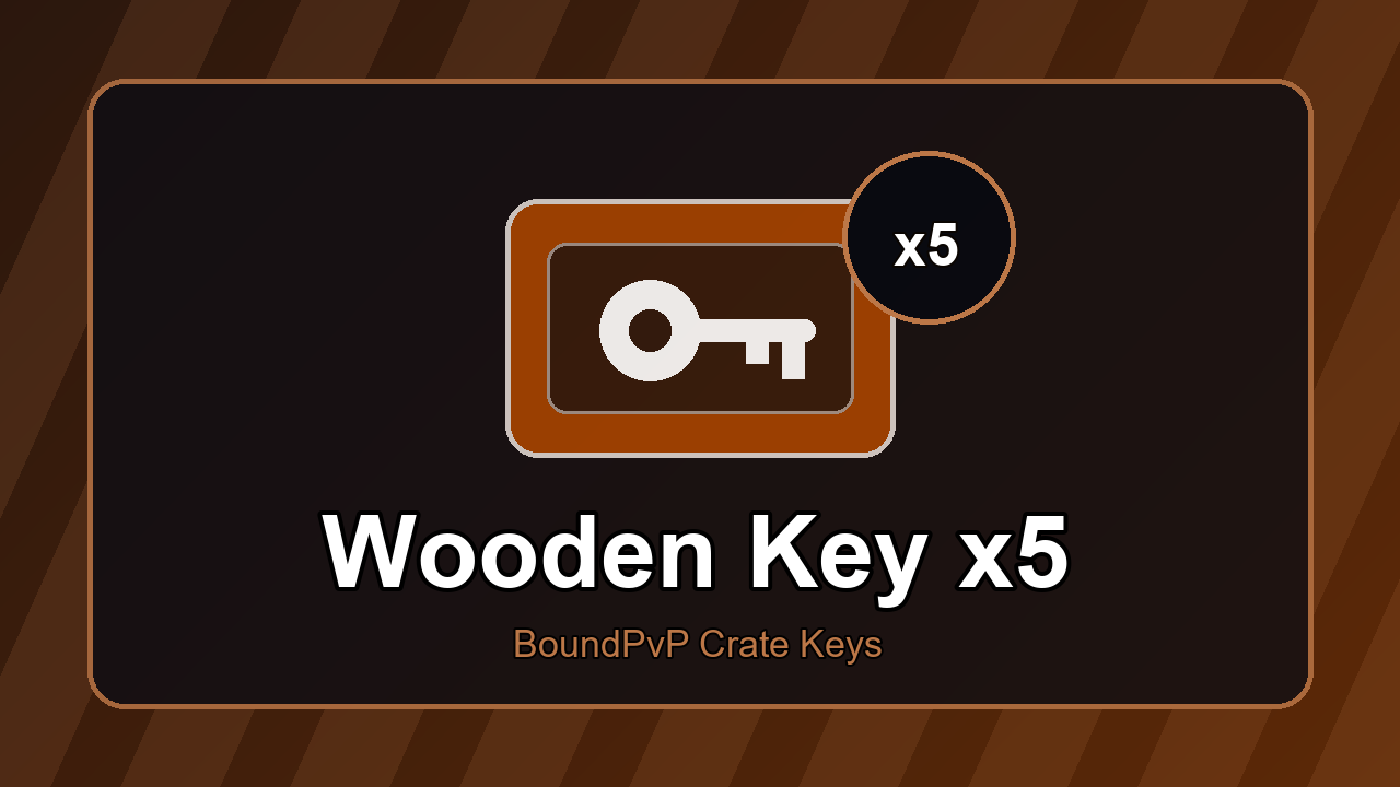 Wooden Key x5