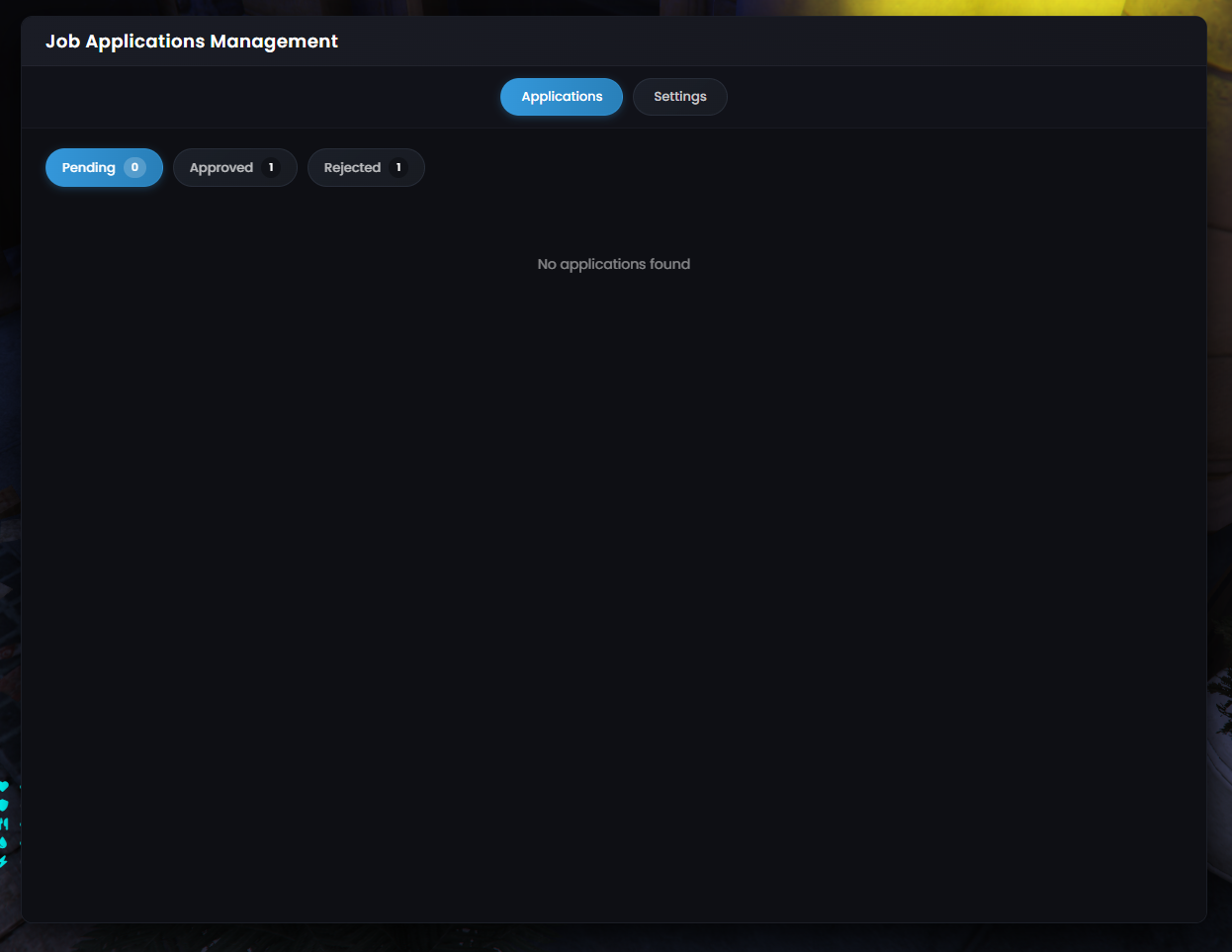 Advance job application system Screenshot 3
