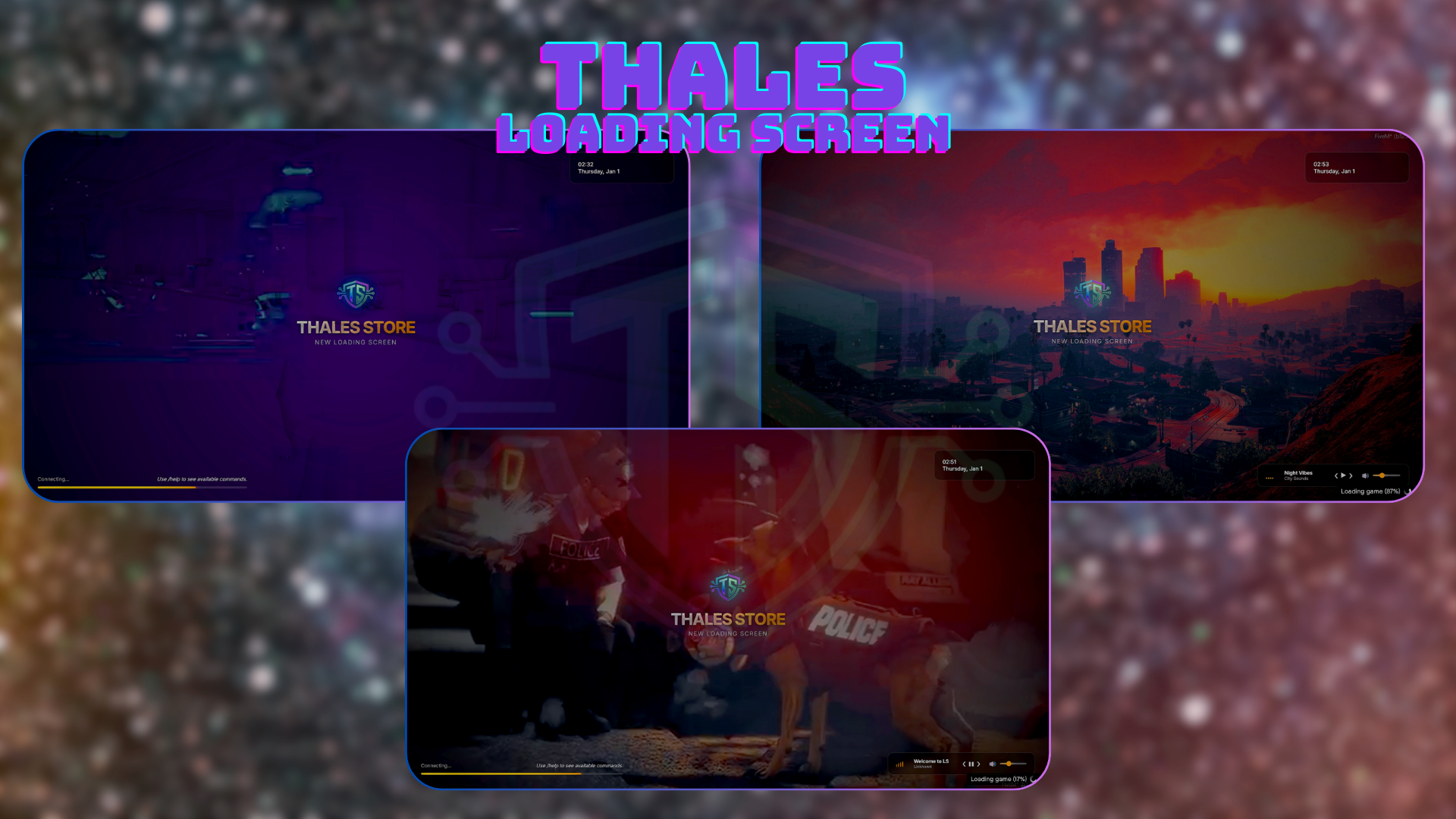 THALES - LOADING SCREEN [ESX/QBCORE]  [LIFETIME]  [CHEAP PRICE]