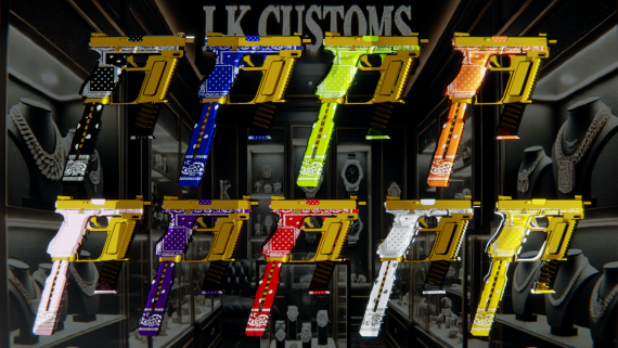 G17 Switch Gold + Bandana Pack (9 Weapons)