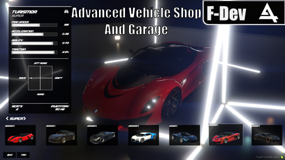 ESX/QBCore Advanced Vehicle Shop & Garage (Need For Speed Inspired)