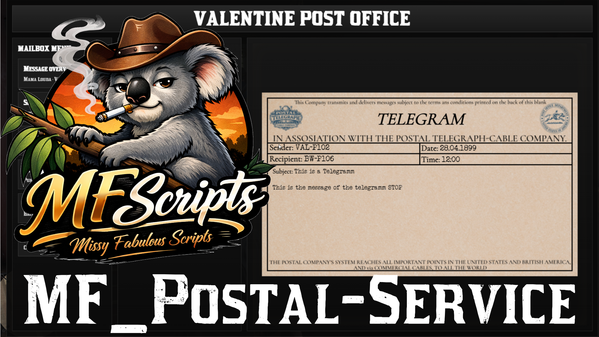 MF_Postal_Service - An immersive Mailing Script