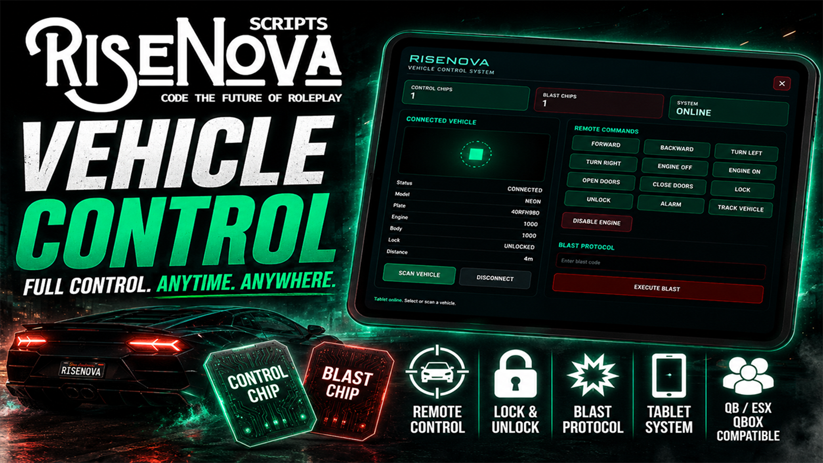 RiseNova Vehicle Control