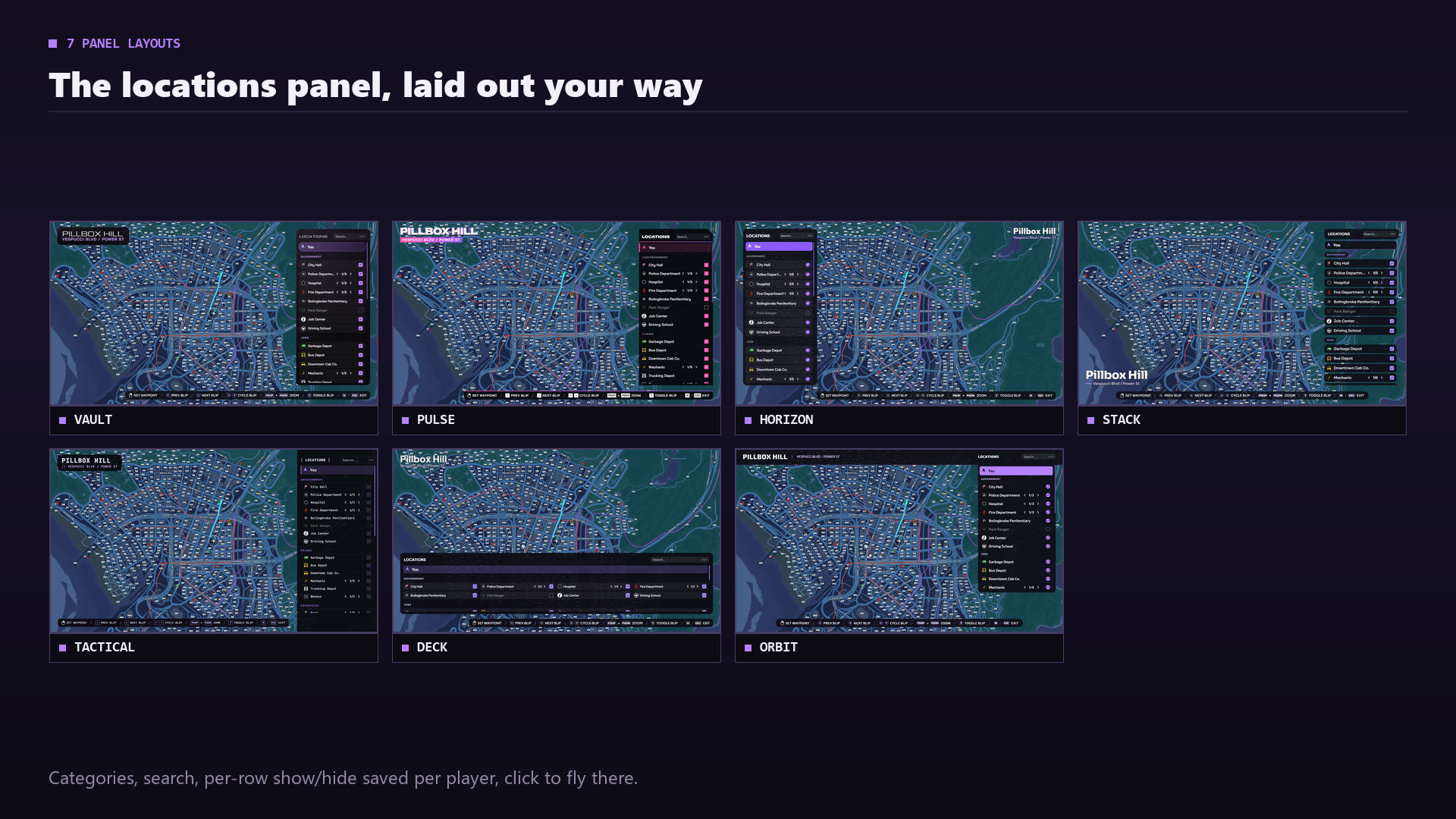[Map & Pausemenu]ESX QBCORE QBOX STANDALONE ESCROW