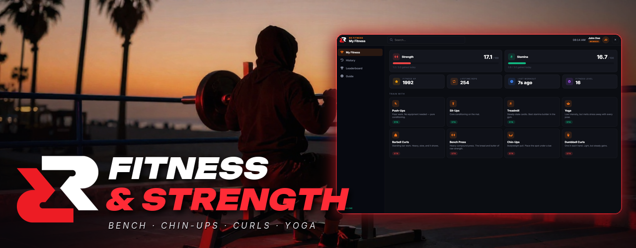 RR Gym — Fitness & Strength for FiveM (Qbox / QBCore)