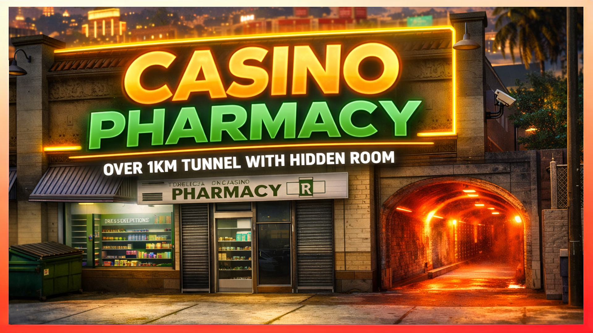 Pharmacy with Hidden Tunel and secret Room