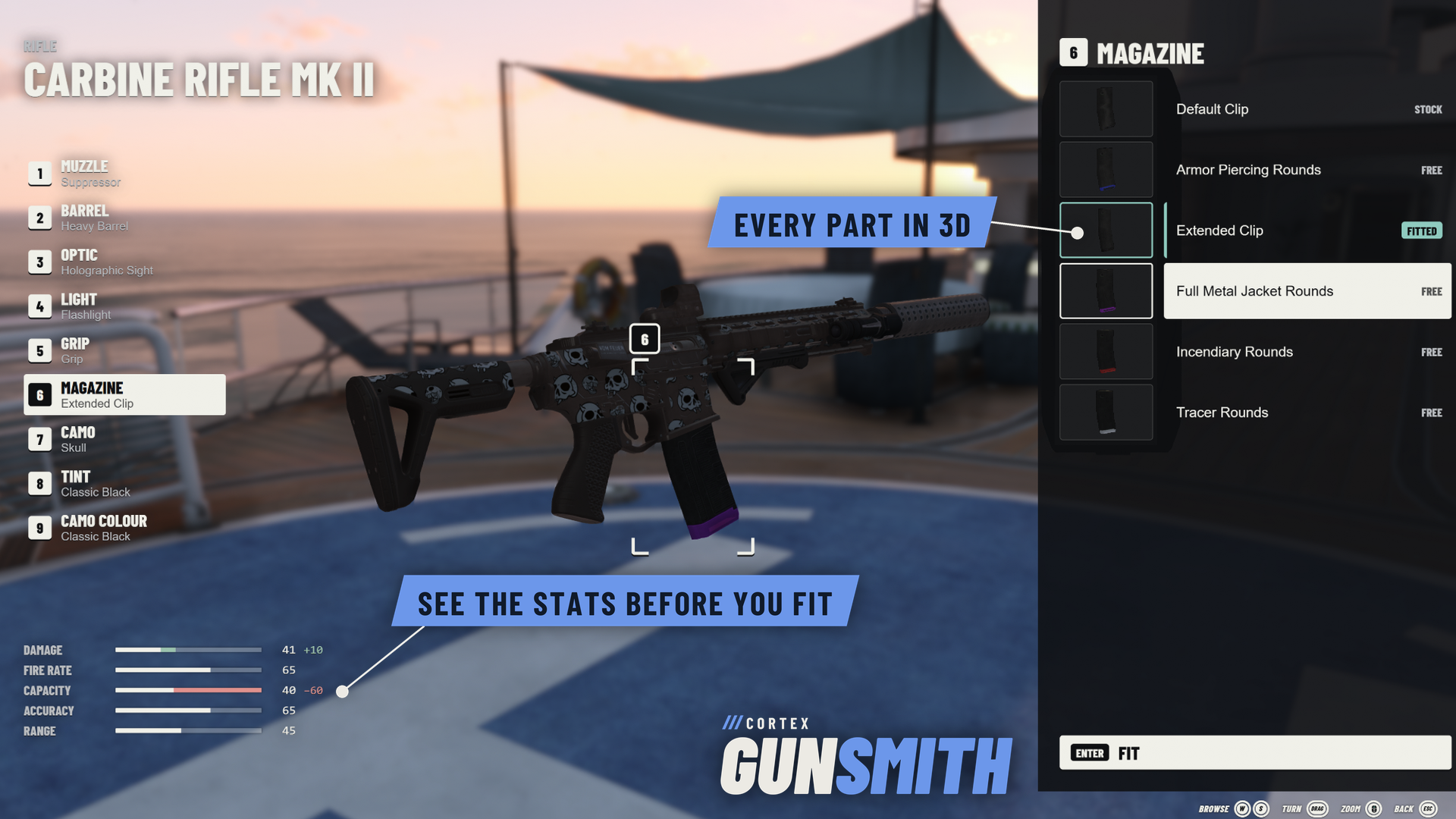 Cortex Gunsmith | Free 3D Weapon Attachments