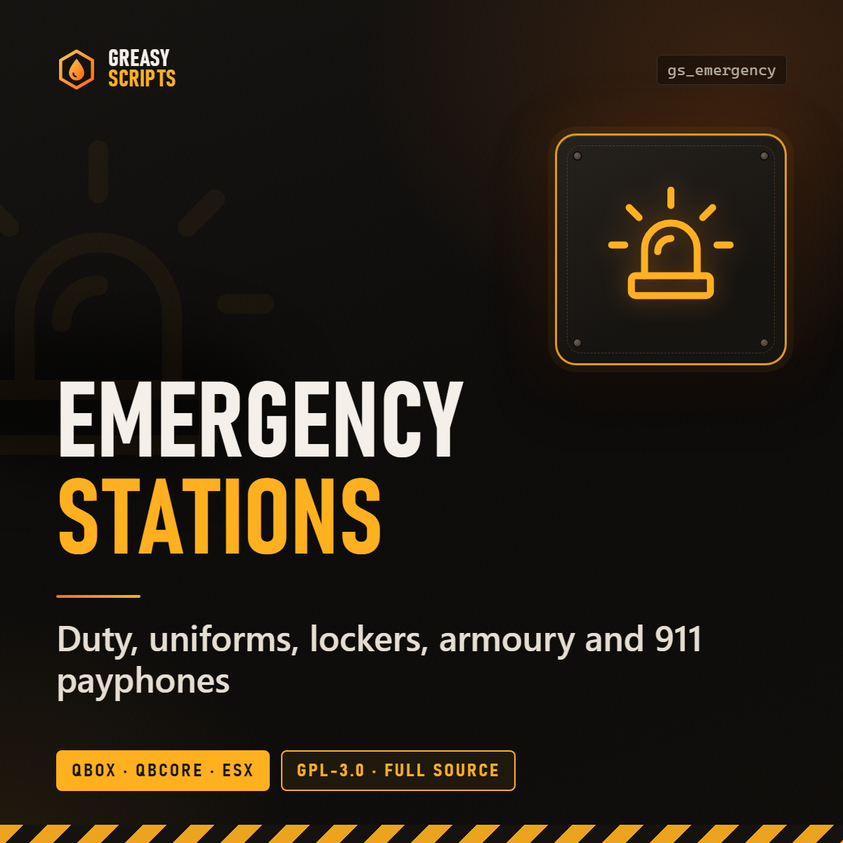 Greasy Emergency Stations - Duty, Lockers, Armoury & 911