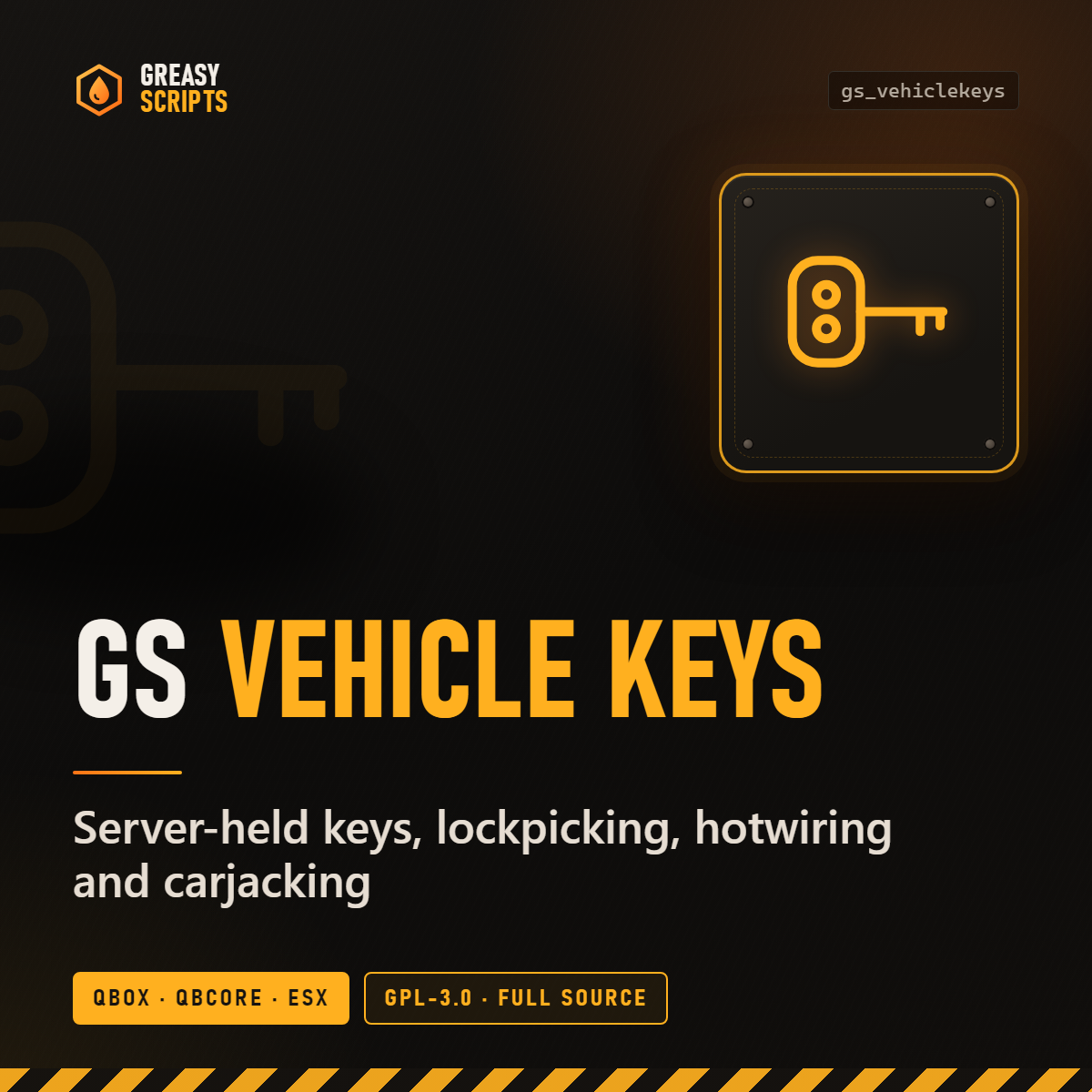 Greasy Vehicle Keys - Keys, Lockpicks & Hotwiring