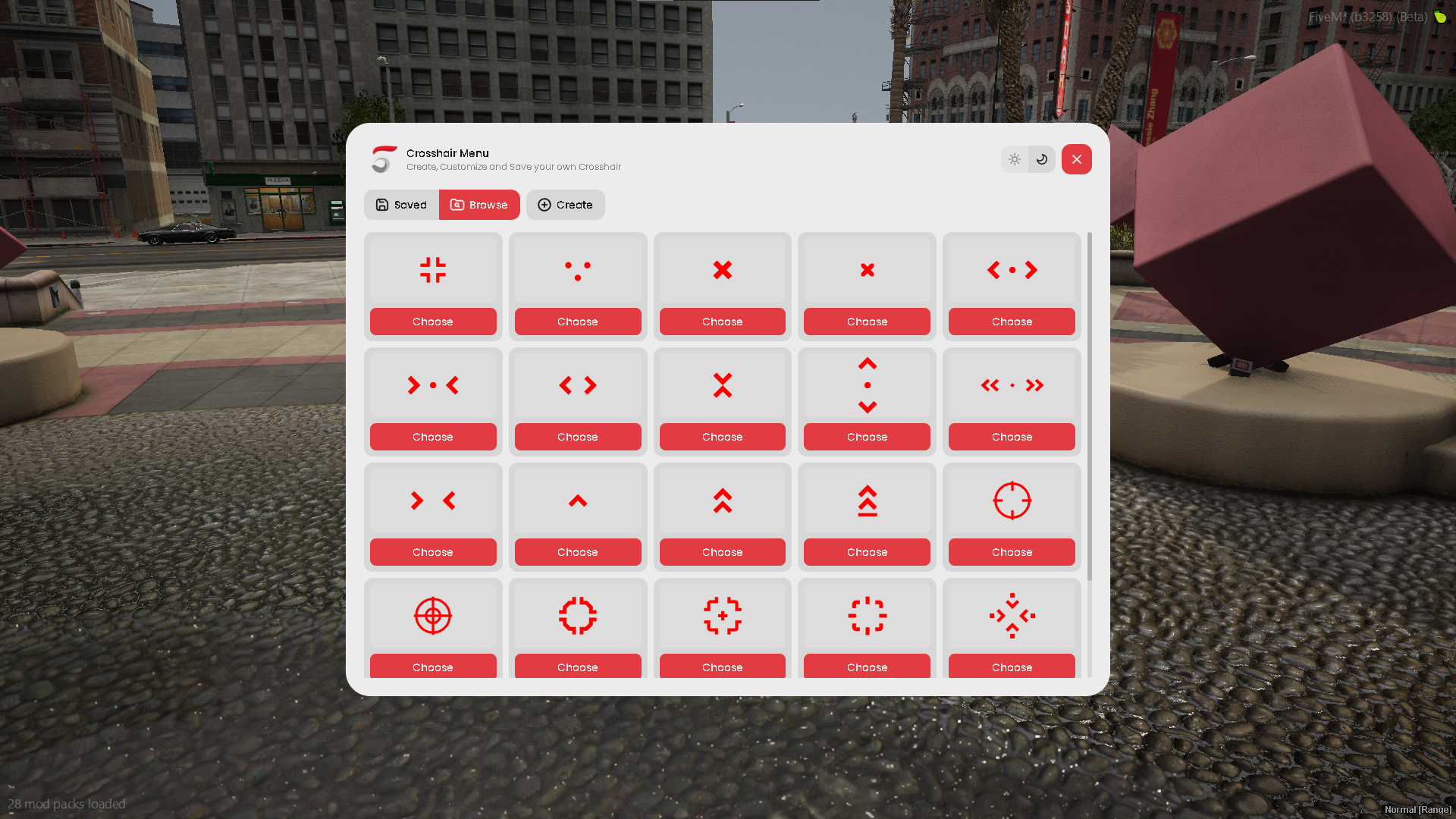 Advanced Crosshair Menu
