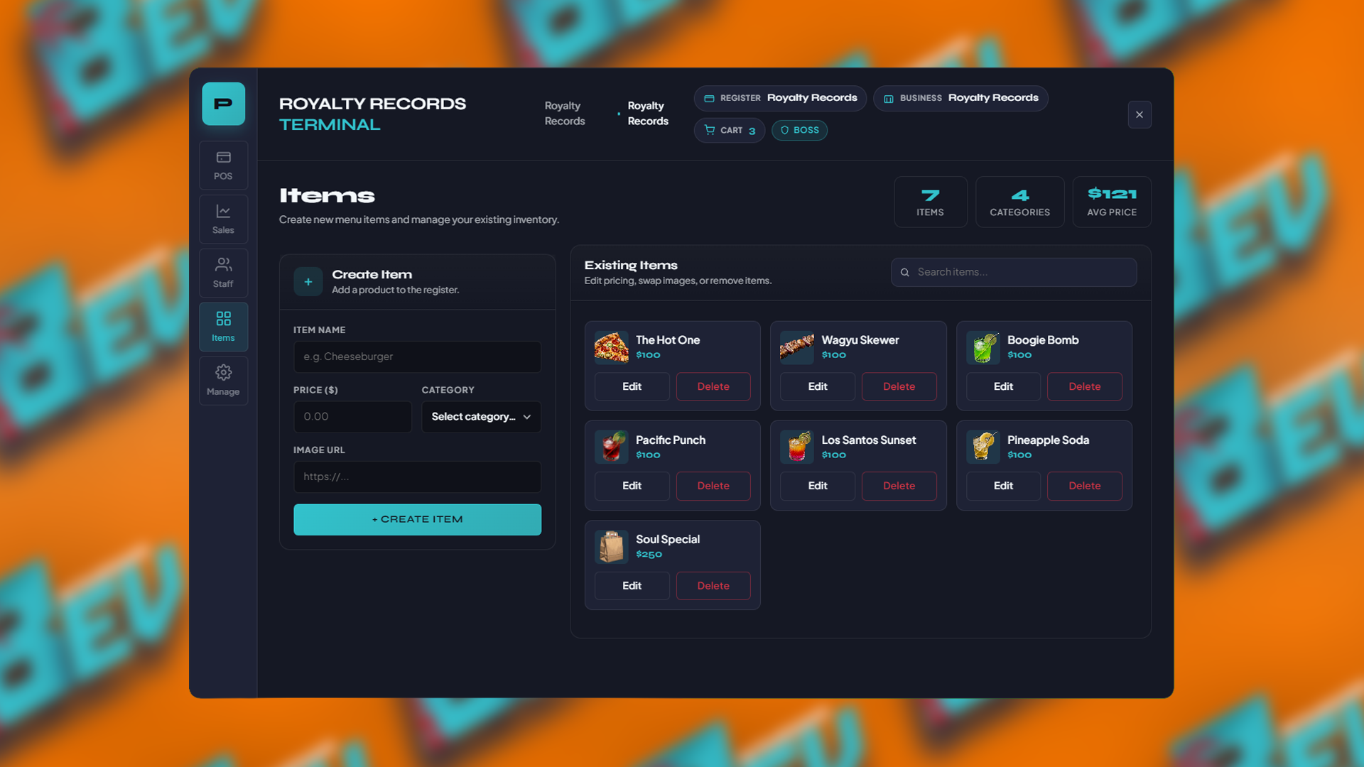 Bev Studios | POS System