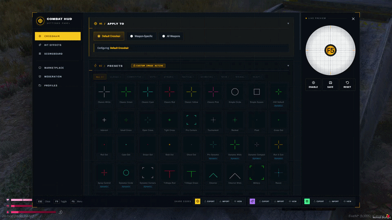 F5 Combat HUD