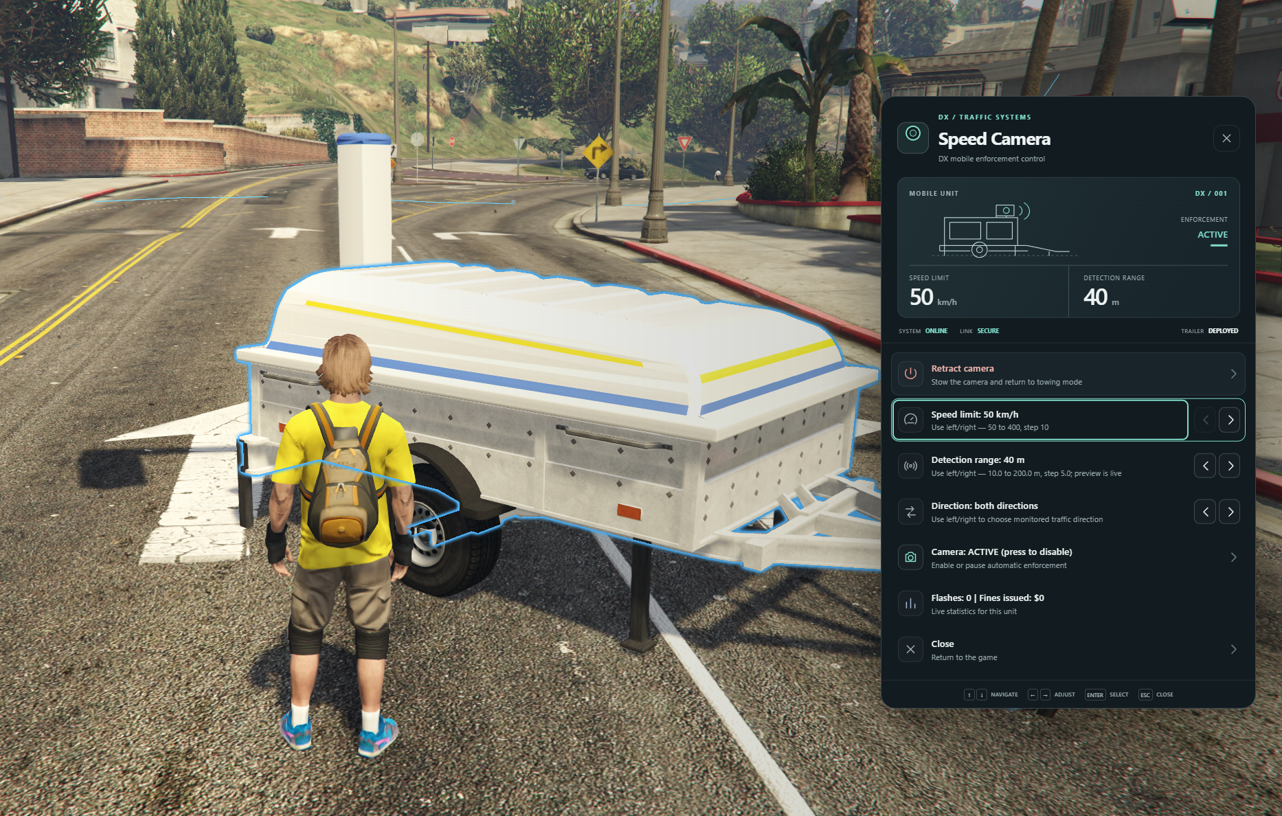 Custom Order: Mobile Speed Camera Trailer (Open Source)