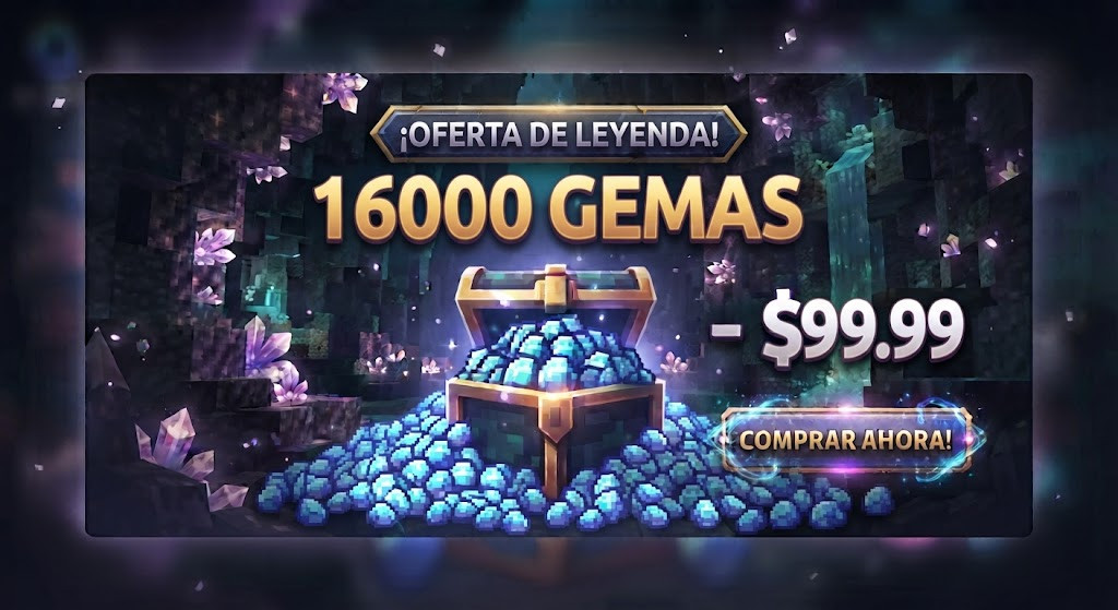 💎 PAQUETE DE LEYENDA: 16000 GEMAS 💎