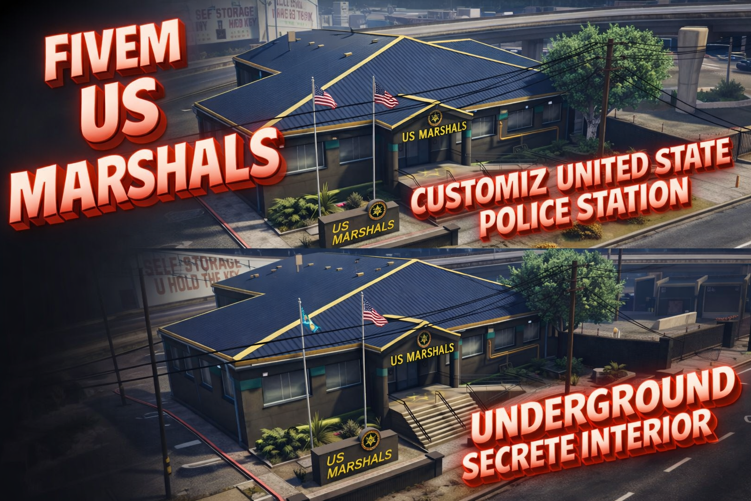 Fivem United state Police station