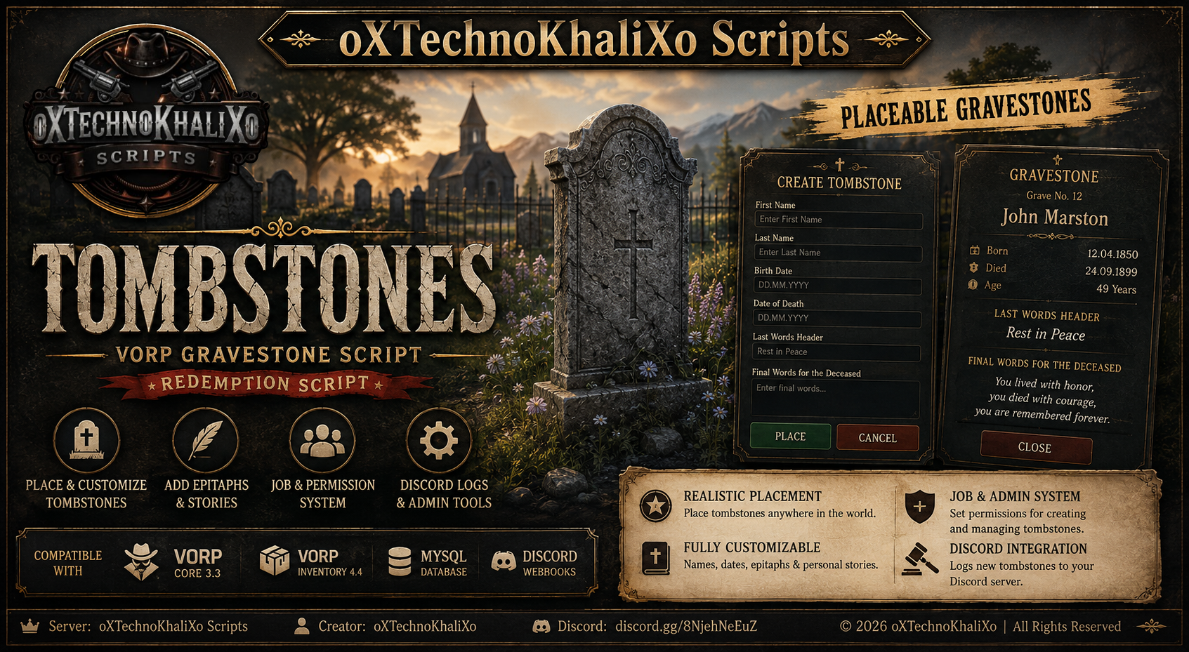 Khali Tombstone