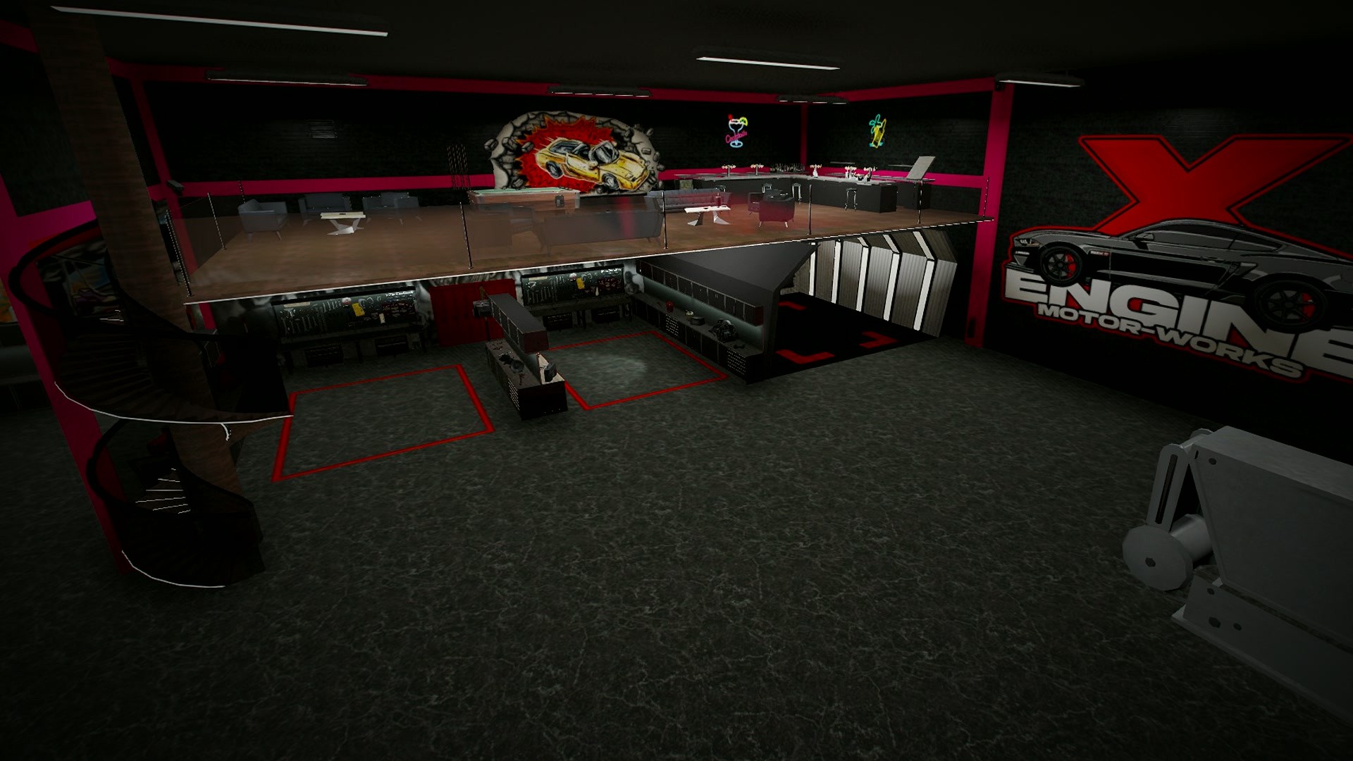 🏁 EngineX Motor-Works | FiveM Mechanic Shop MLO🏁 5