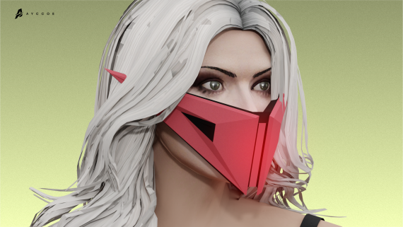Futuristic Glow in the Dark Mask (MP FM)