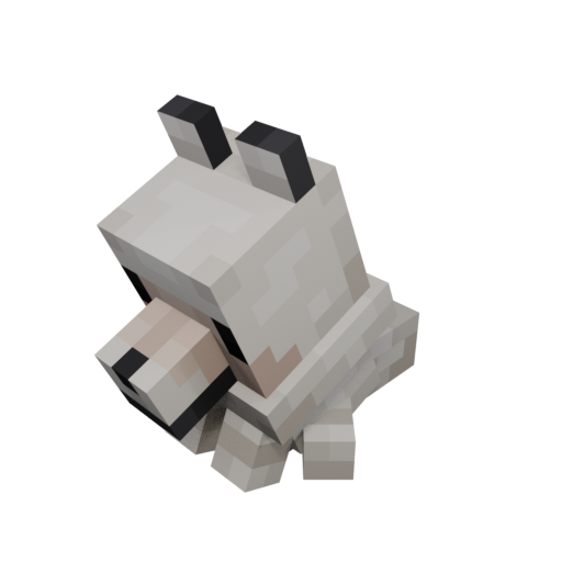 Wolf Plushie — cosmetic Plushies item on the NovaVoid Cat Civilization Minecraft server