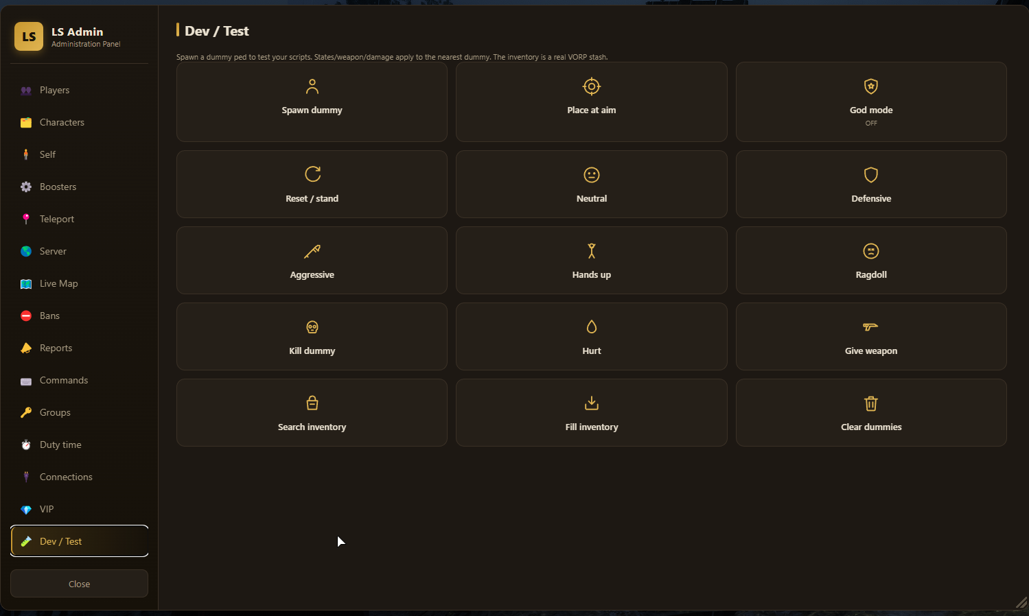LS_admin — Complete Staff & Admin Panel (VORP)