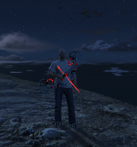 Arco con Frecce Emissive Rosso /Emissive Bow and Red Arrows🔥🔥
