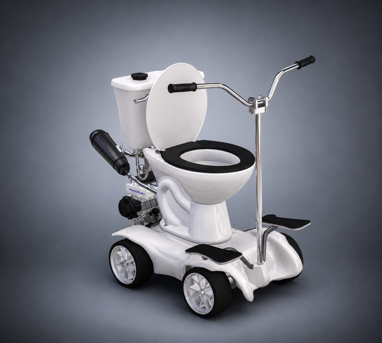 Toilet on Wheels