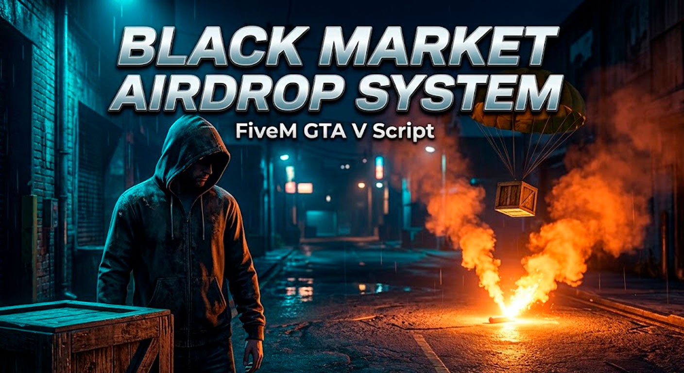 📦 Advanced Black Market & Airdrop System / 100% Open Source