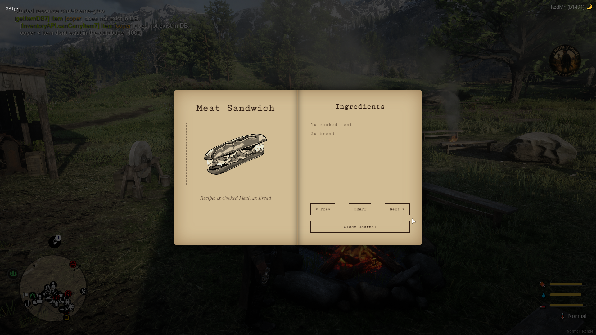 OGG Advanced Life System: Survival, Journal Crafting & Addiction