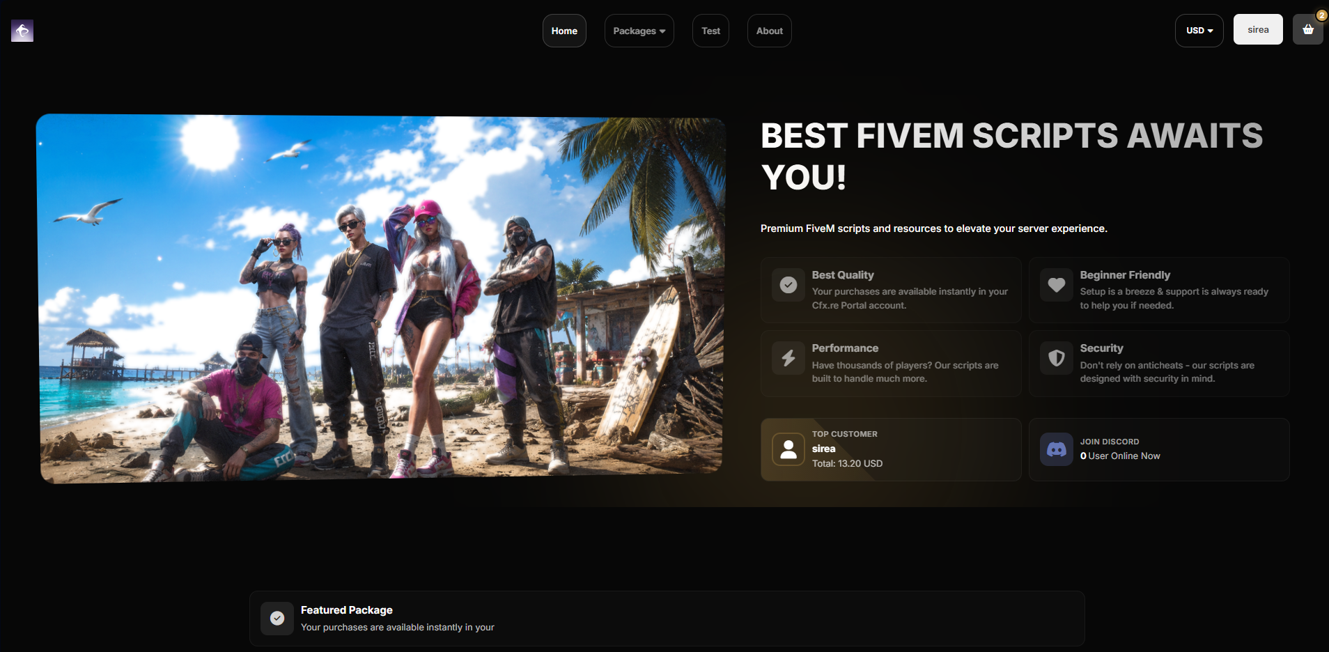 Nano Enhanced - Tebex Theme Template