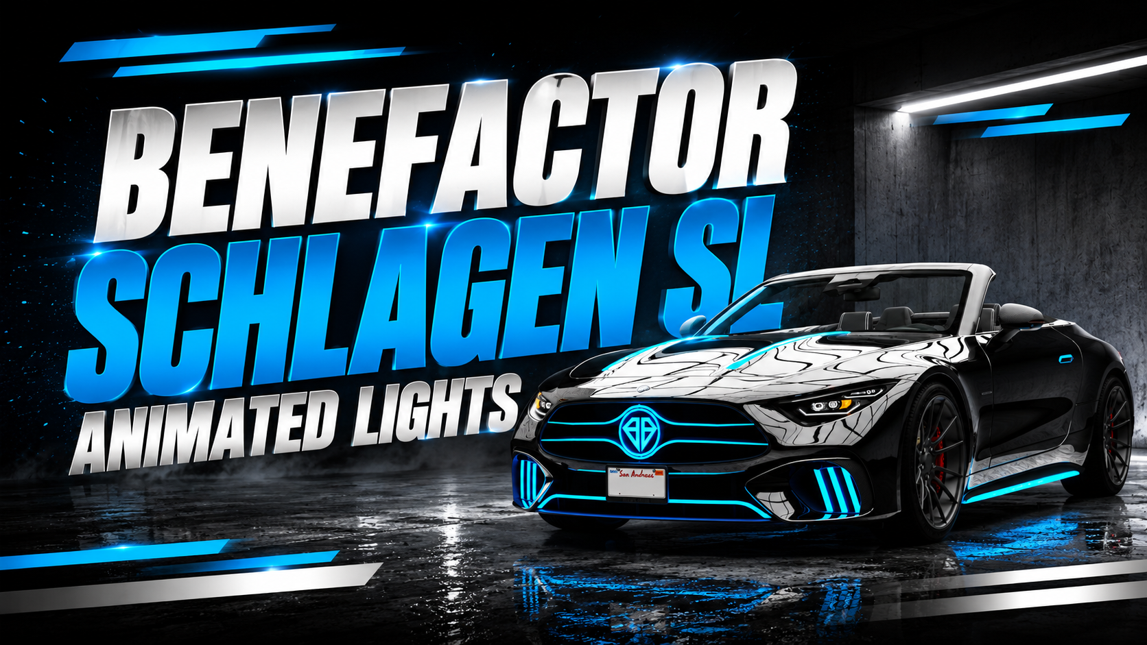 Benefactor Schlagen SL Animated Lights - FiveM Vehicle Pack - Lore-friendly GTA V Lore-Friendly for roleplay servers