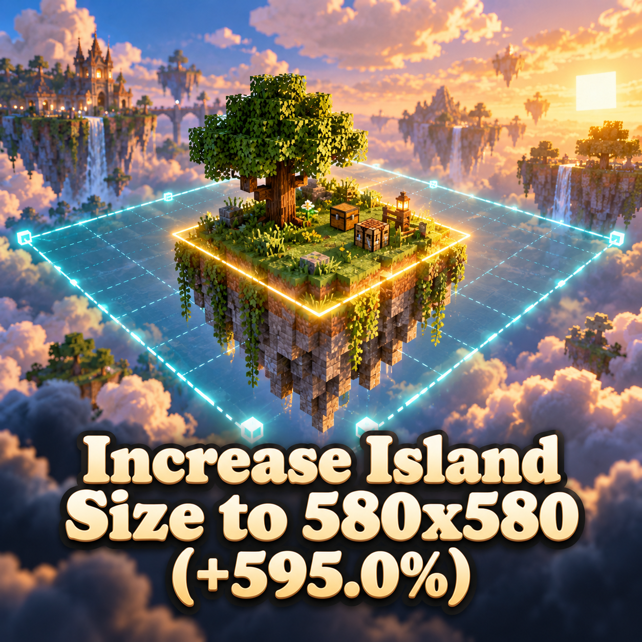 Increase Island Size to 580x580 (+595.0%)