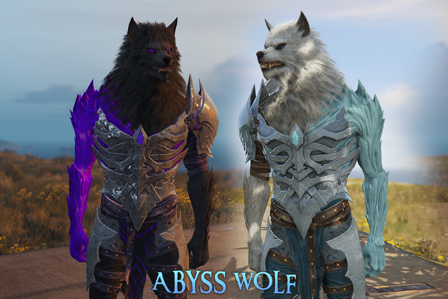 Abyss Wolf with Physics - 5 Color Variations
