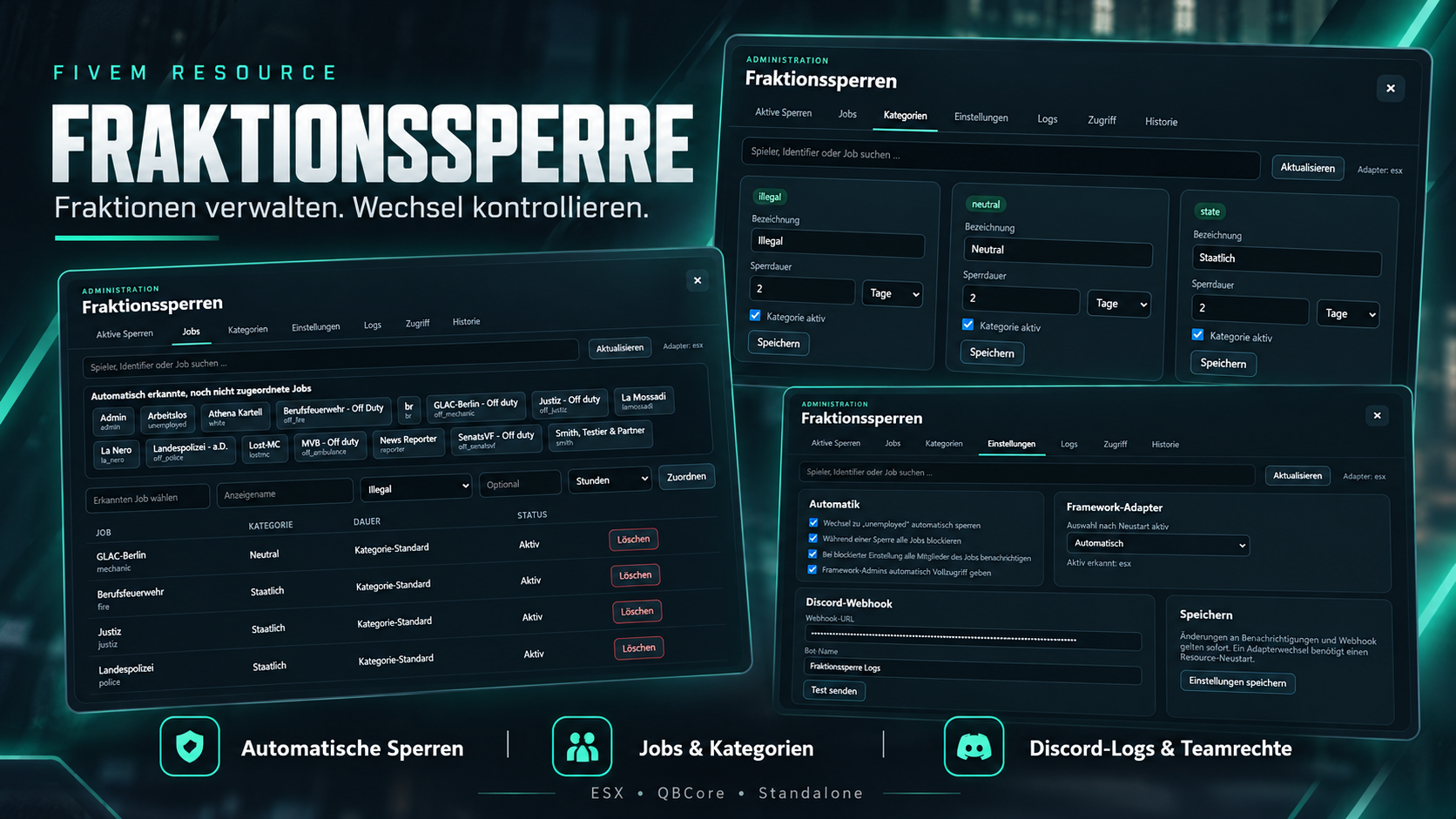 CORDS Fraktionssperre System