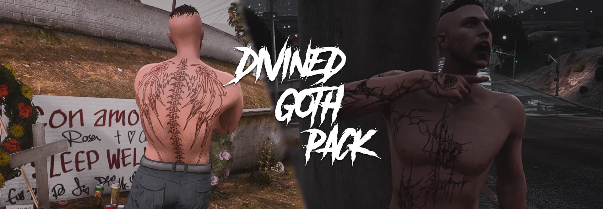 67 Goth/Emo/AggroGoth Tattoos [ADDON]