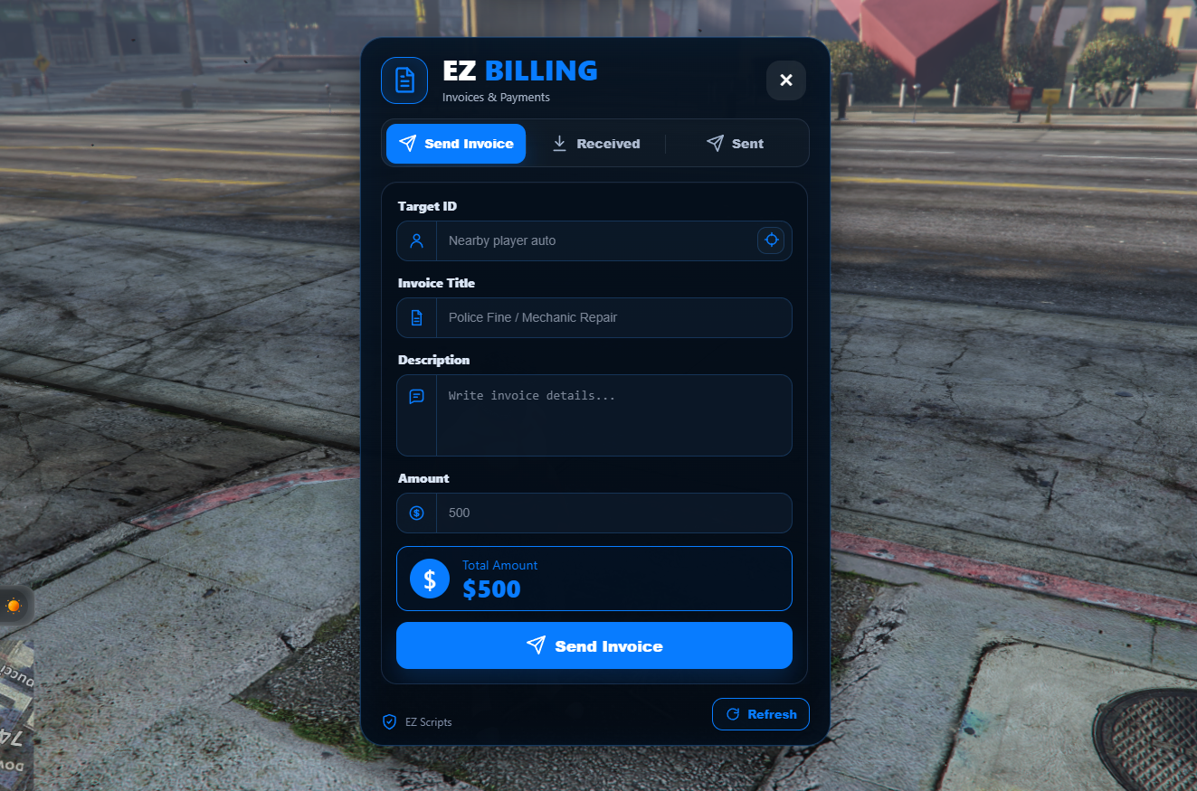 EZ Billing | Advanced Invoice & Billing System for FiveM