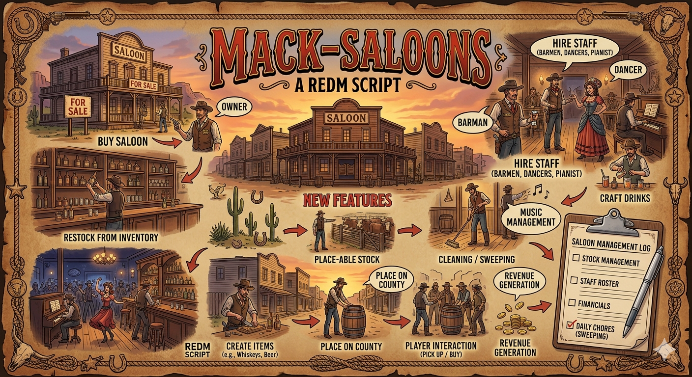 Ranch - Saloons - Oilwells