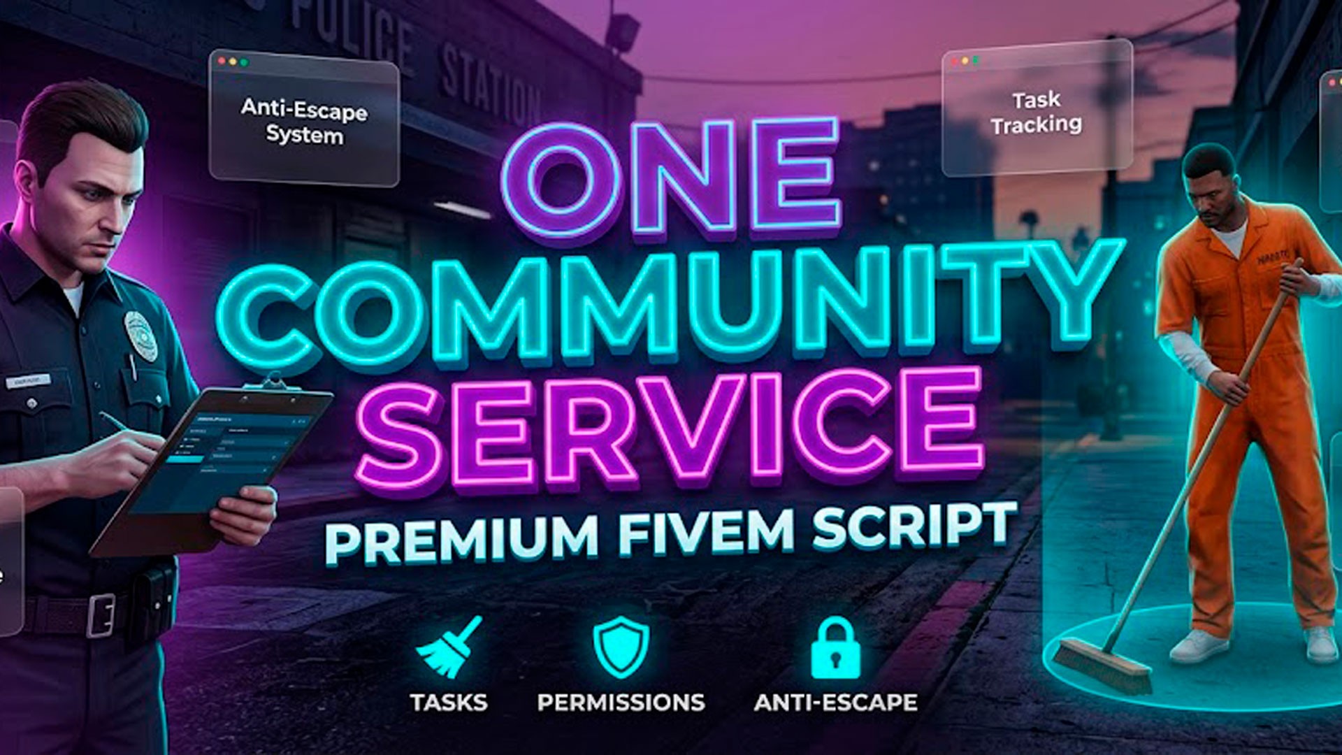 ⚖️ One Community Service | Advanced Punishment System