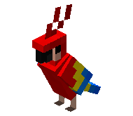 Red Parrot - Permanent Shoulder Pet
