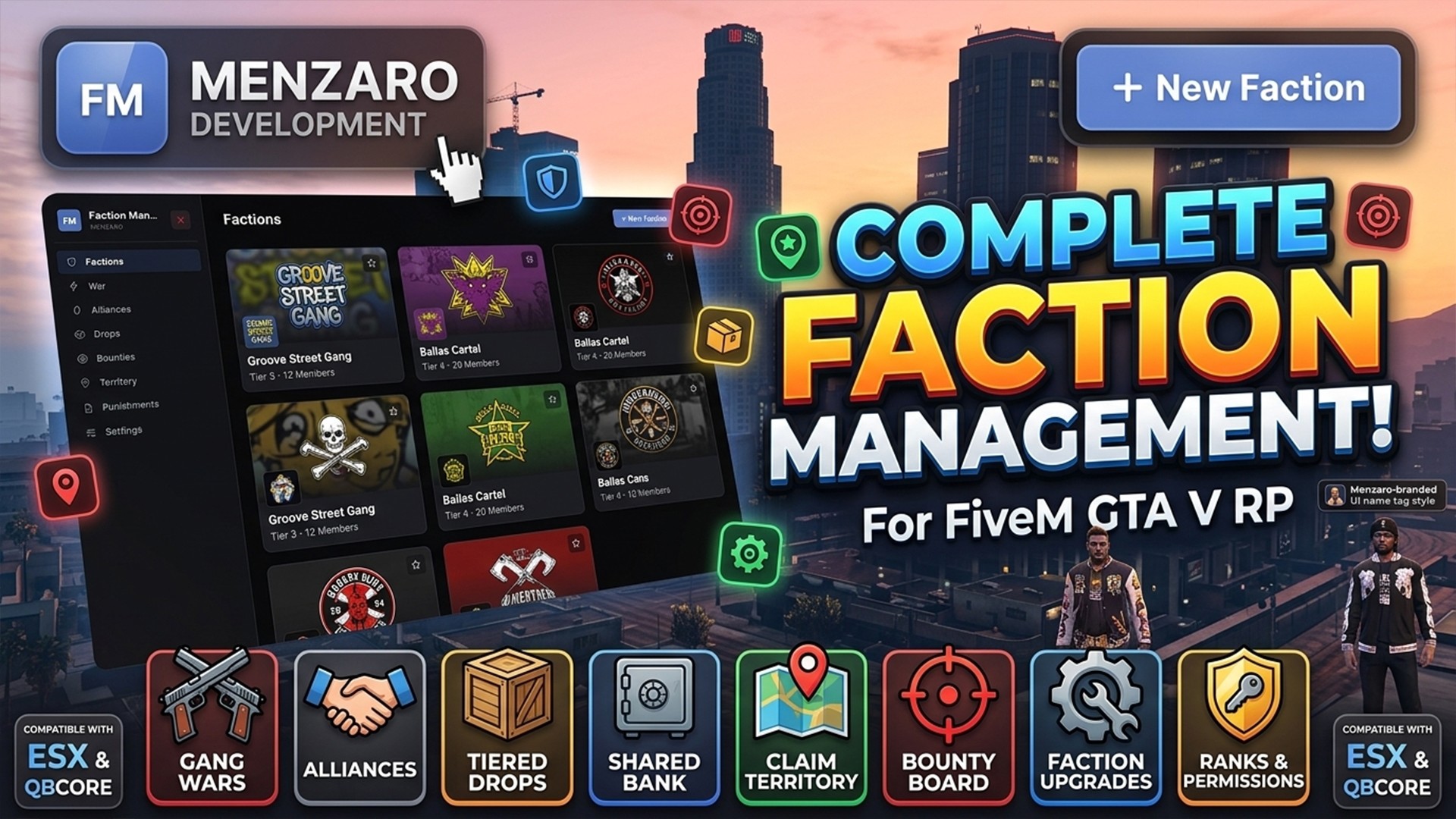 Menzaro Faction Panel