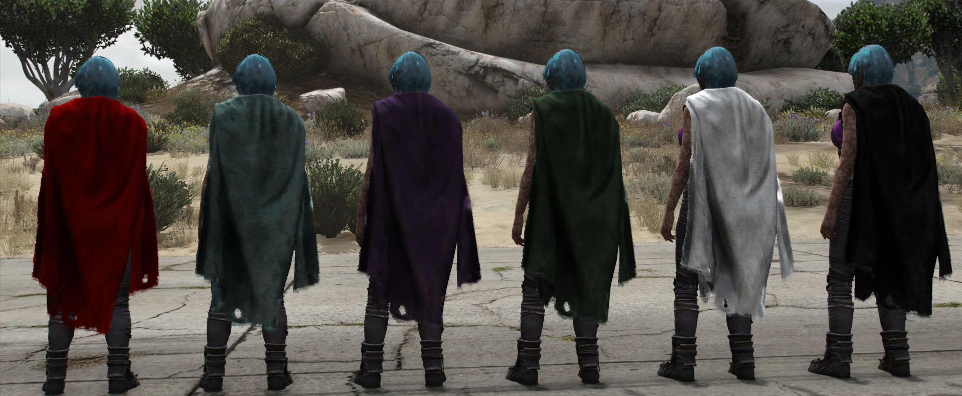 Cloak Pack | 12 Models | Male & Female | Cloth Physics