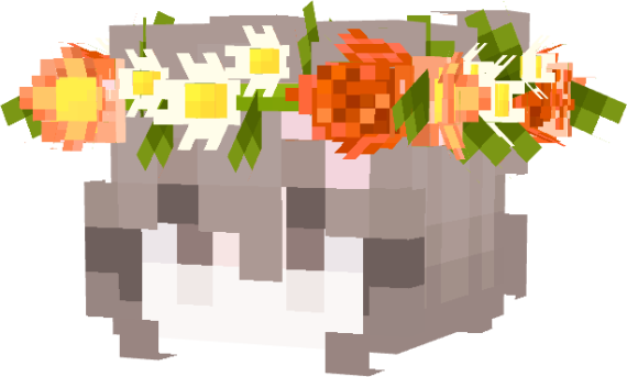 Orange Flower Crown