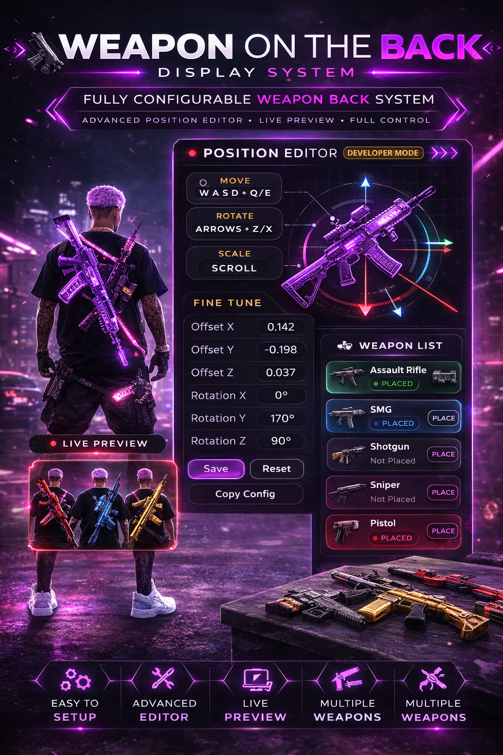 HEX WEAPON ON THE BACK