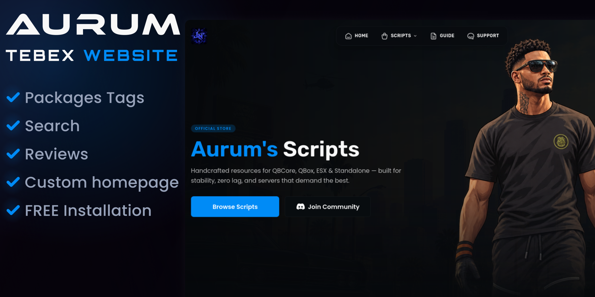 Aurum Tebex  Website