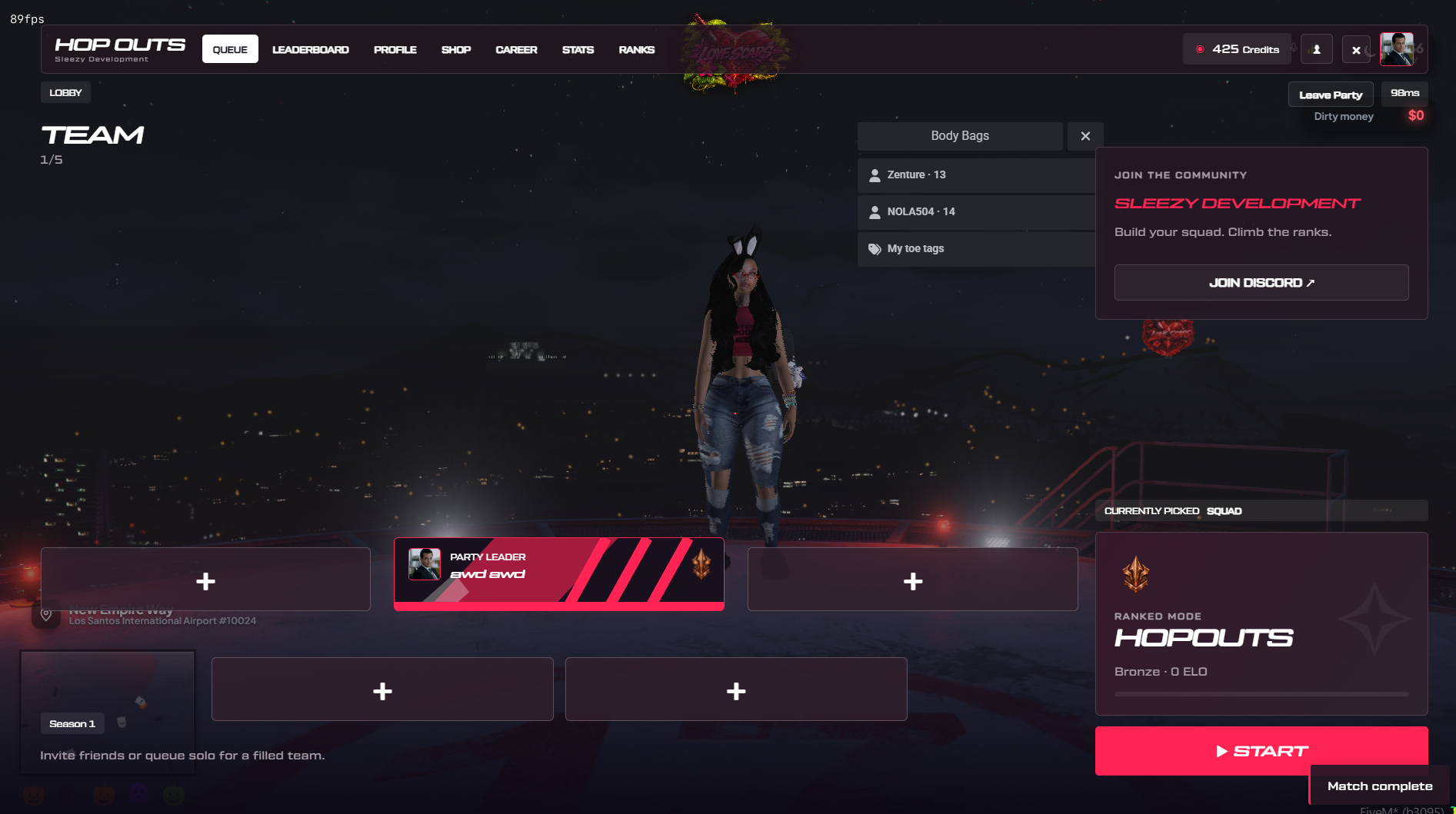 Sleezy Development • Advanced Hopouts System (ESX, QBCore, QBOX & Standalone)