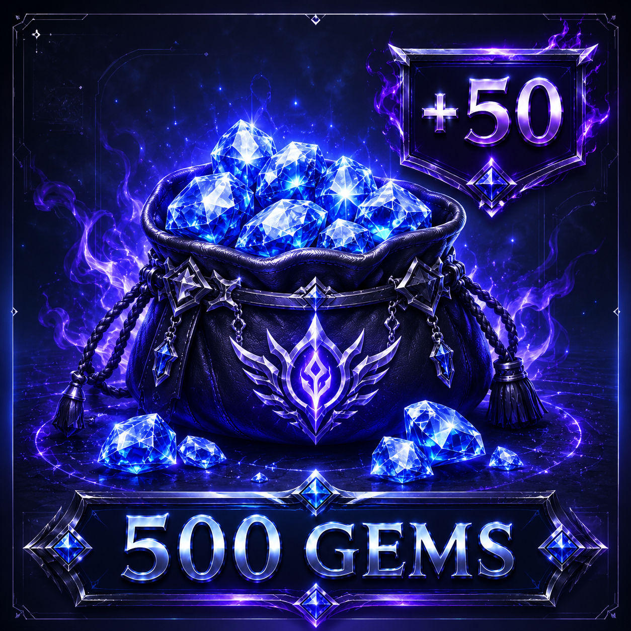 500 Gems +10% bonus gems