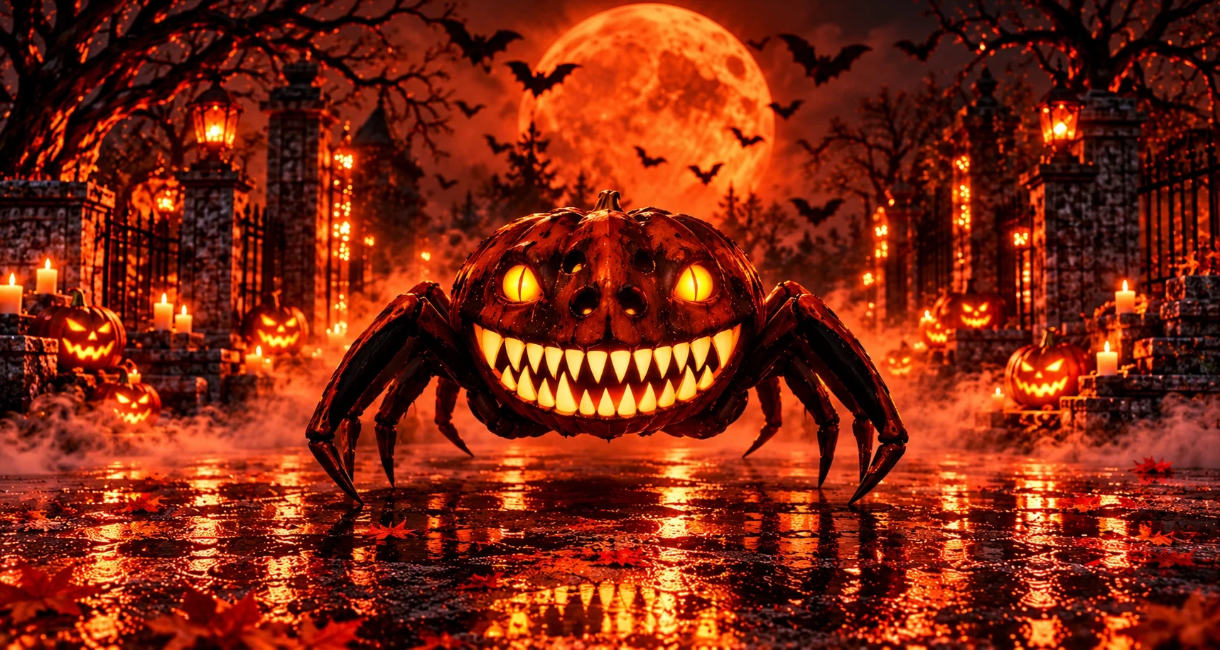 Vehicle Calabaza | Halloween Pumpkin Spider Flying Vehicle