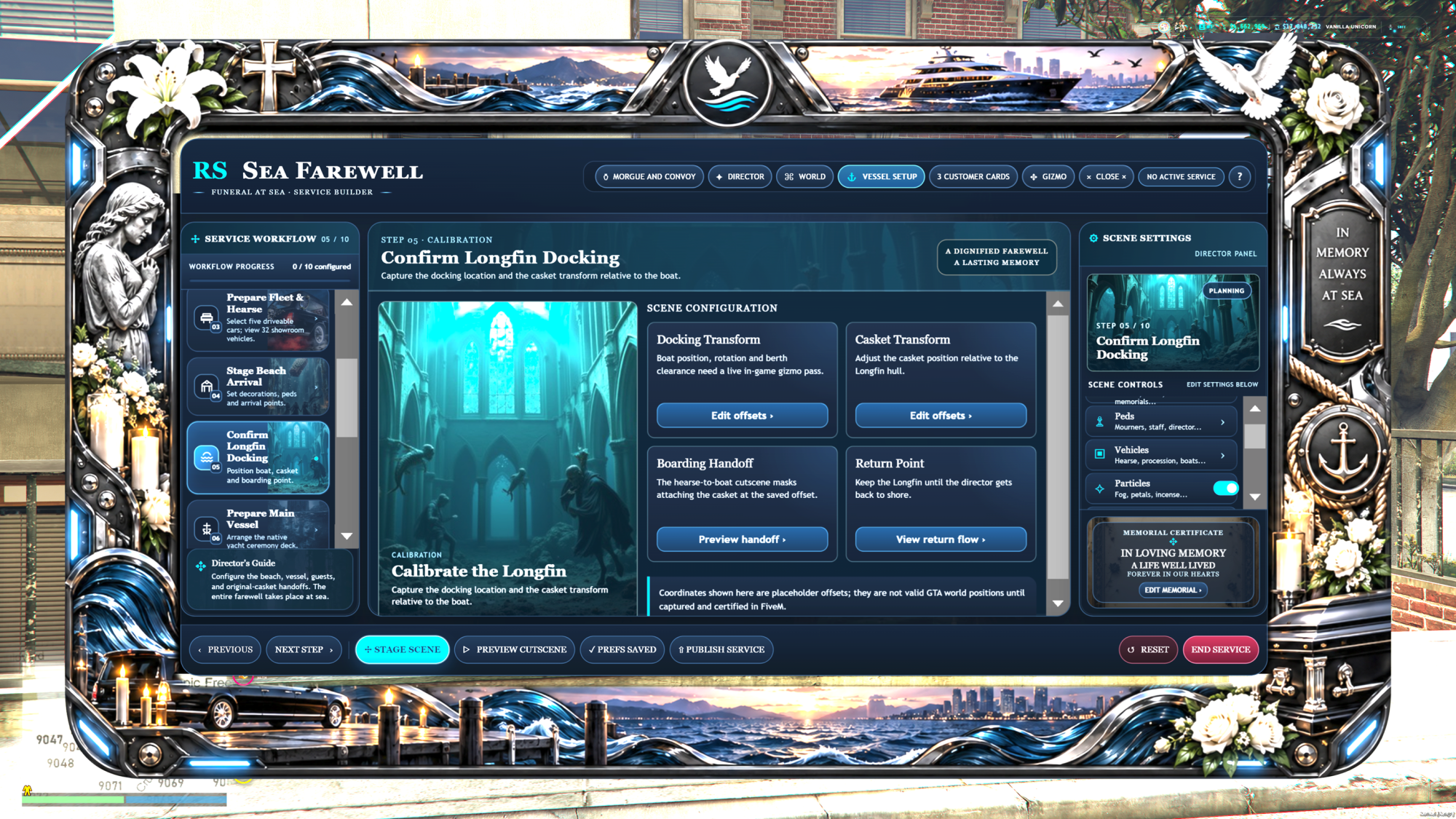RS Sea Farewell — Cinematic Ocean Funerals | Gangs | Emergency | Civilian Casket