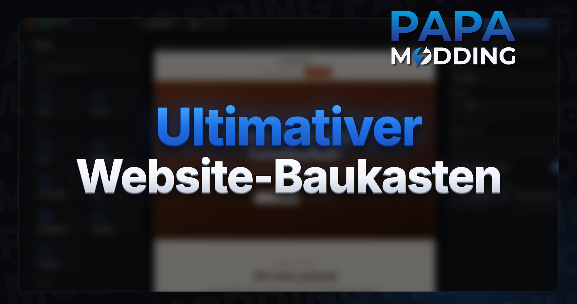 Ultimativer Website-Baukasten